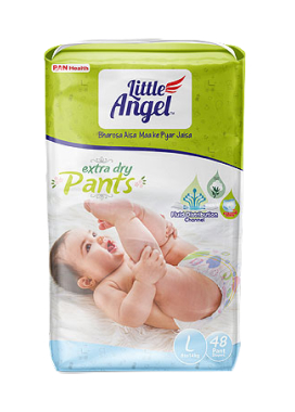 Детские подгузники-трусики Little Angel Extra Dry L 48 шт