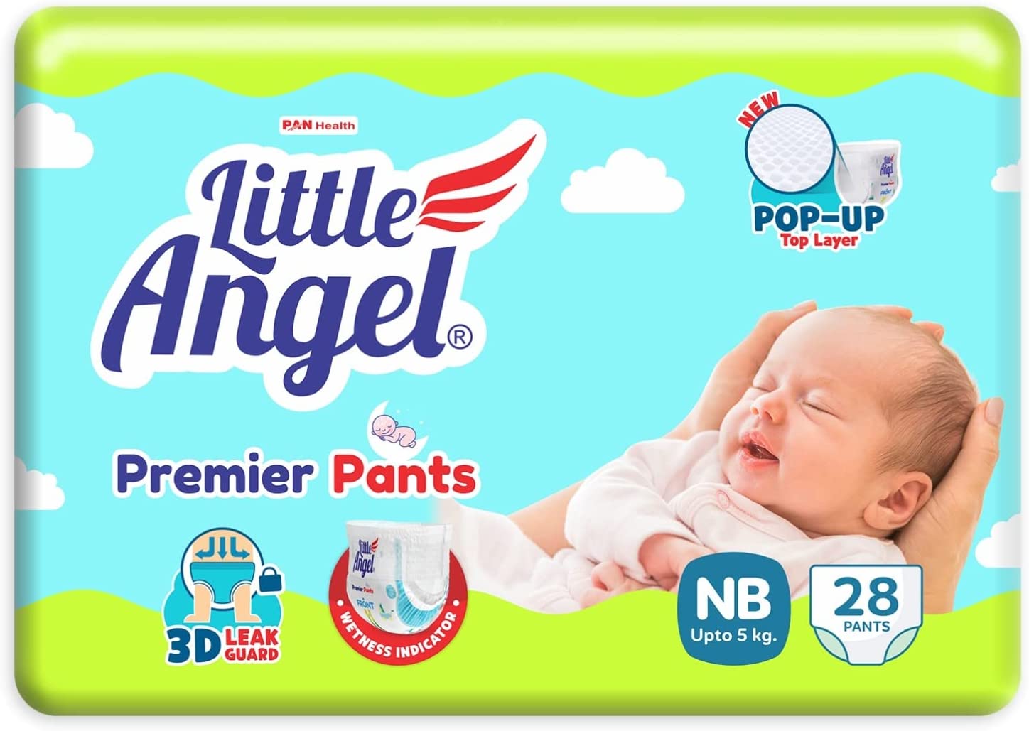 Детские подгузники-трусики Little Angel Premier Pants NB 28 шт